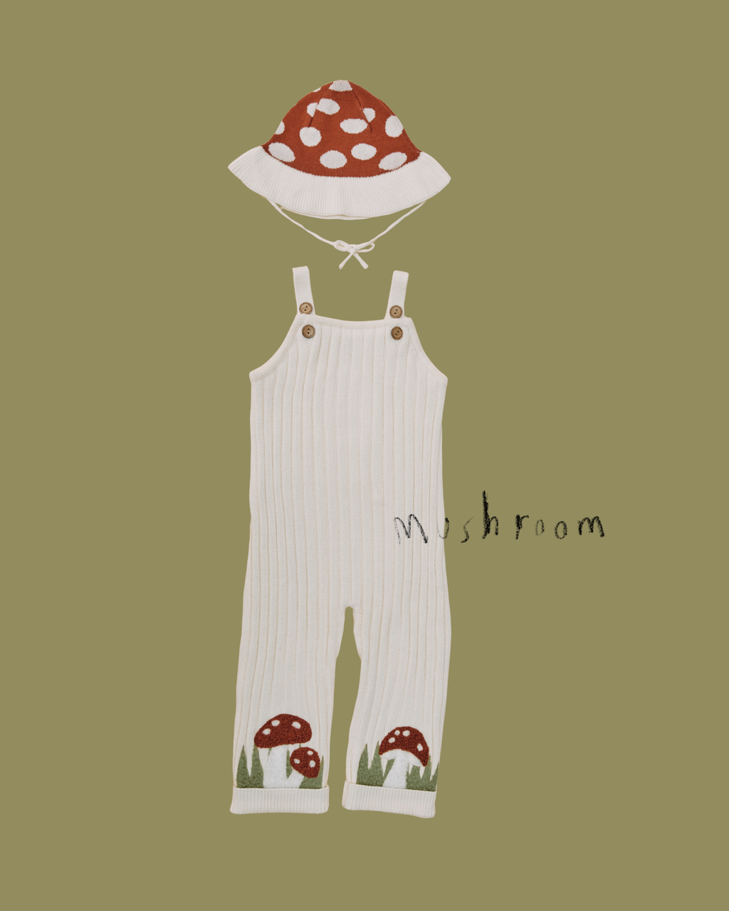 Mushroom Romper & Mushroom Hat