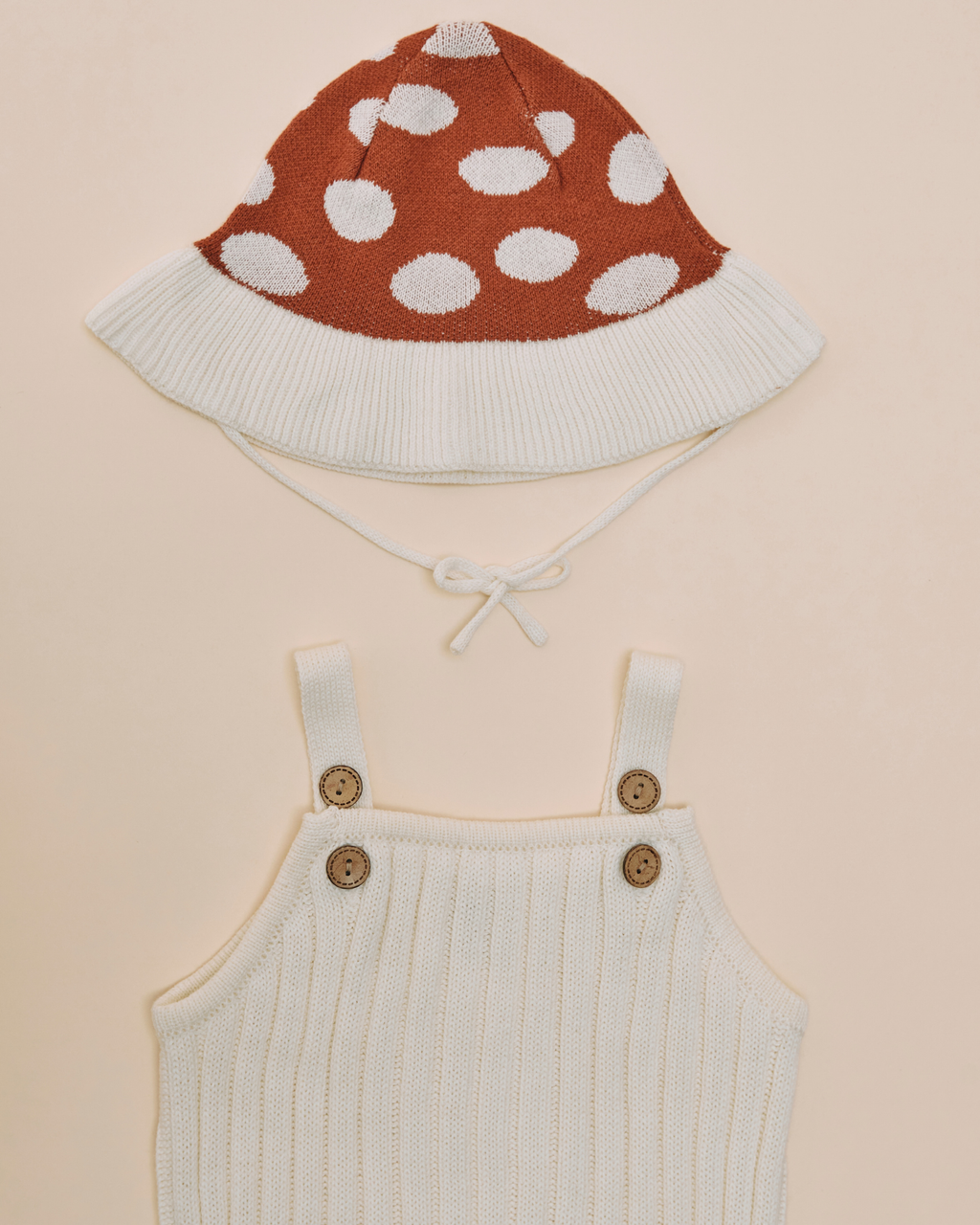 Mushroom Romper & Mushroom Hat
