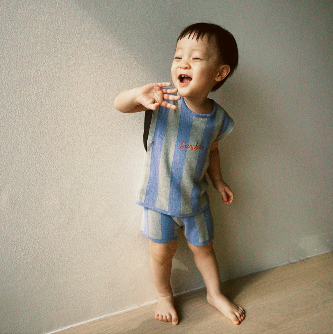 Montauk Striped Shorts Set