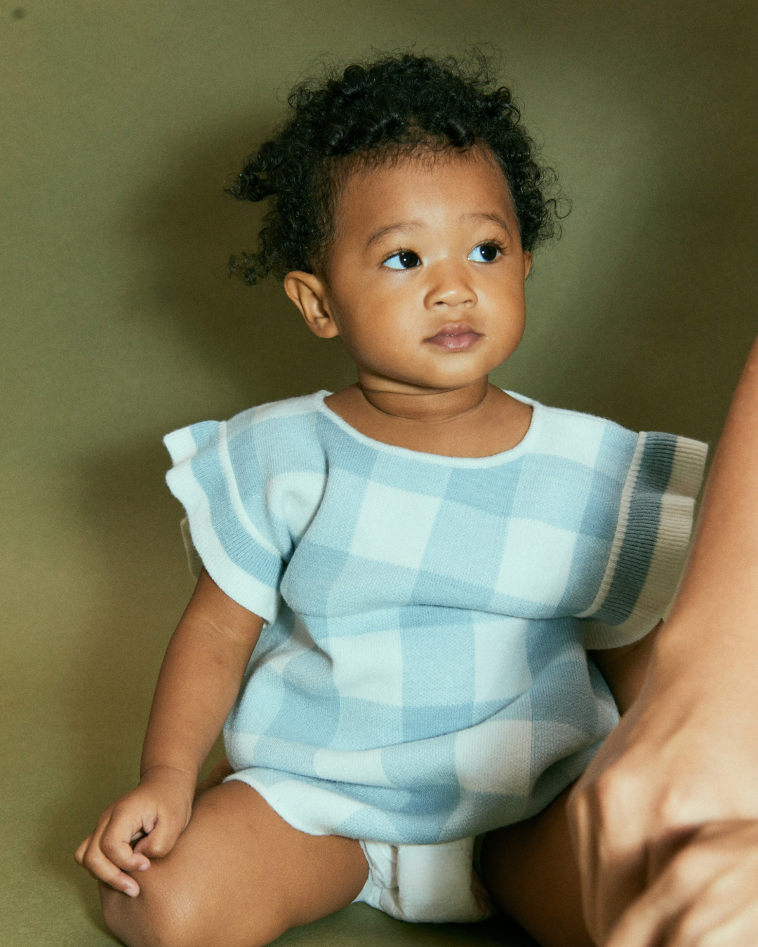 Flounce-Sleeve Dress