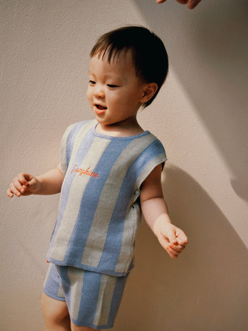Montauk Striped Shorts Set