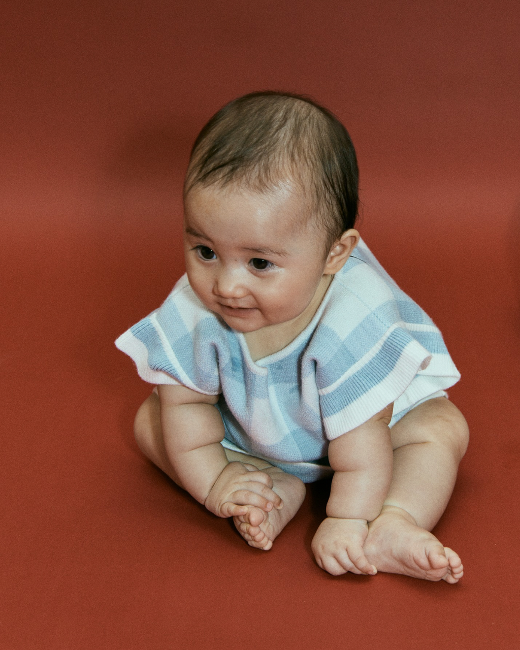Flounce-Sleeve Dress