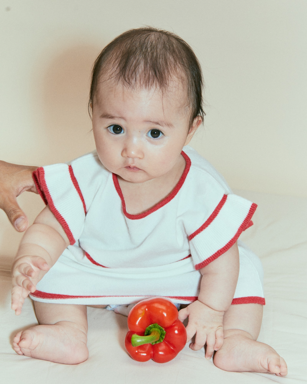 Flounce-Sleeve Dress