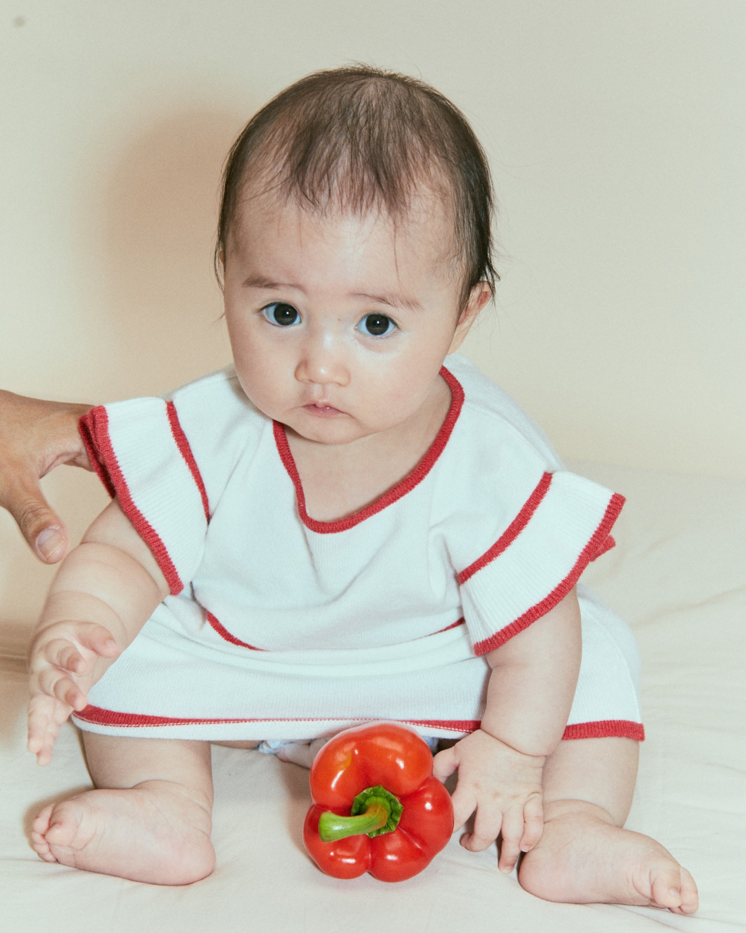 Flounce-Sleeve Dress
