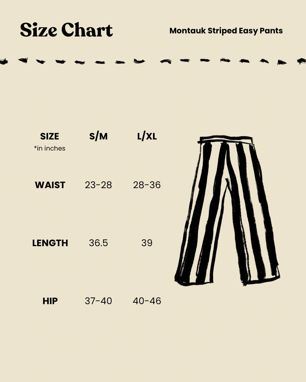 Montauk Striped Easy Pants