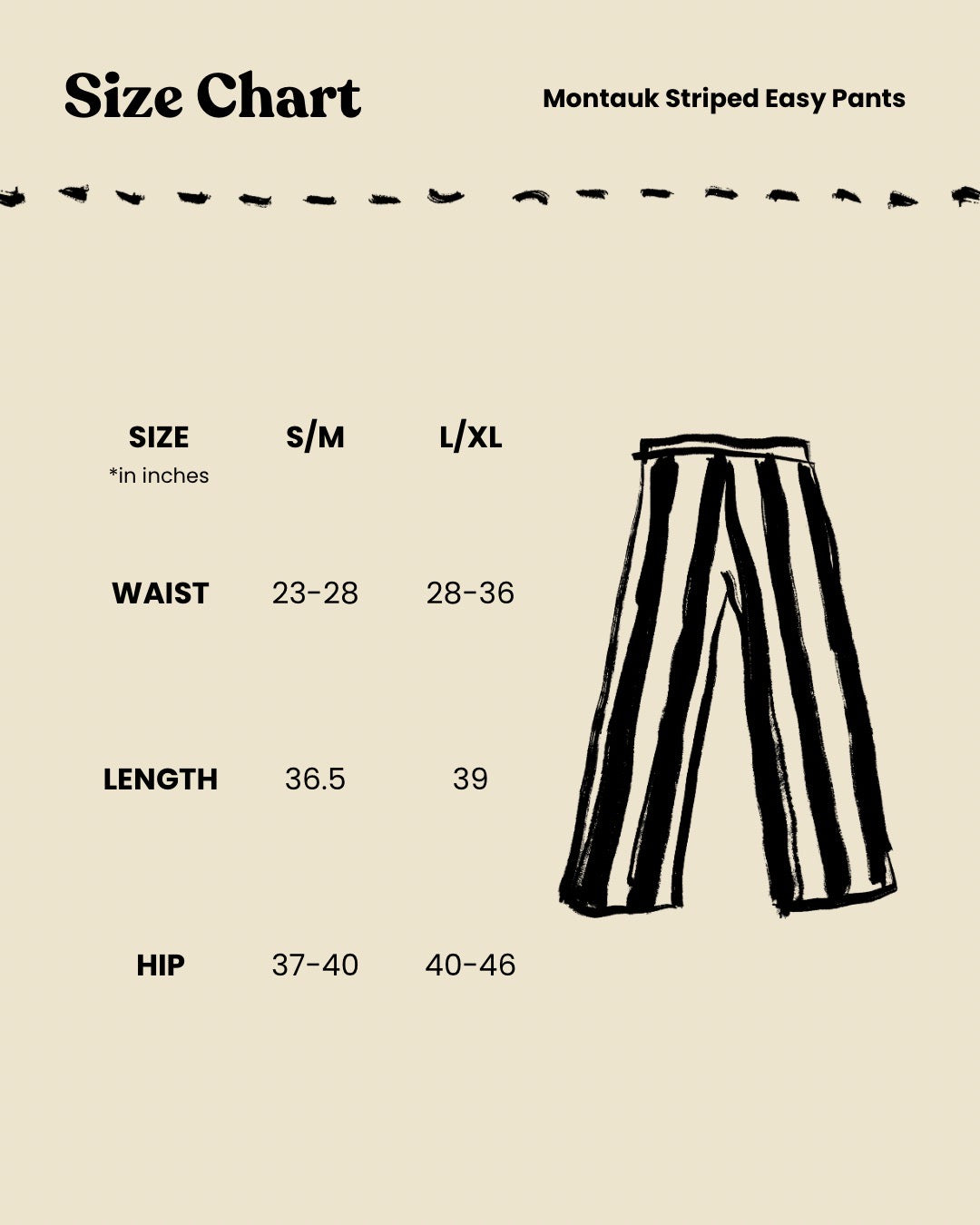 Montauk Striped Easy Pants