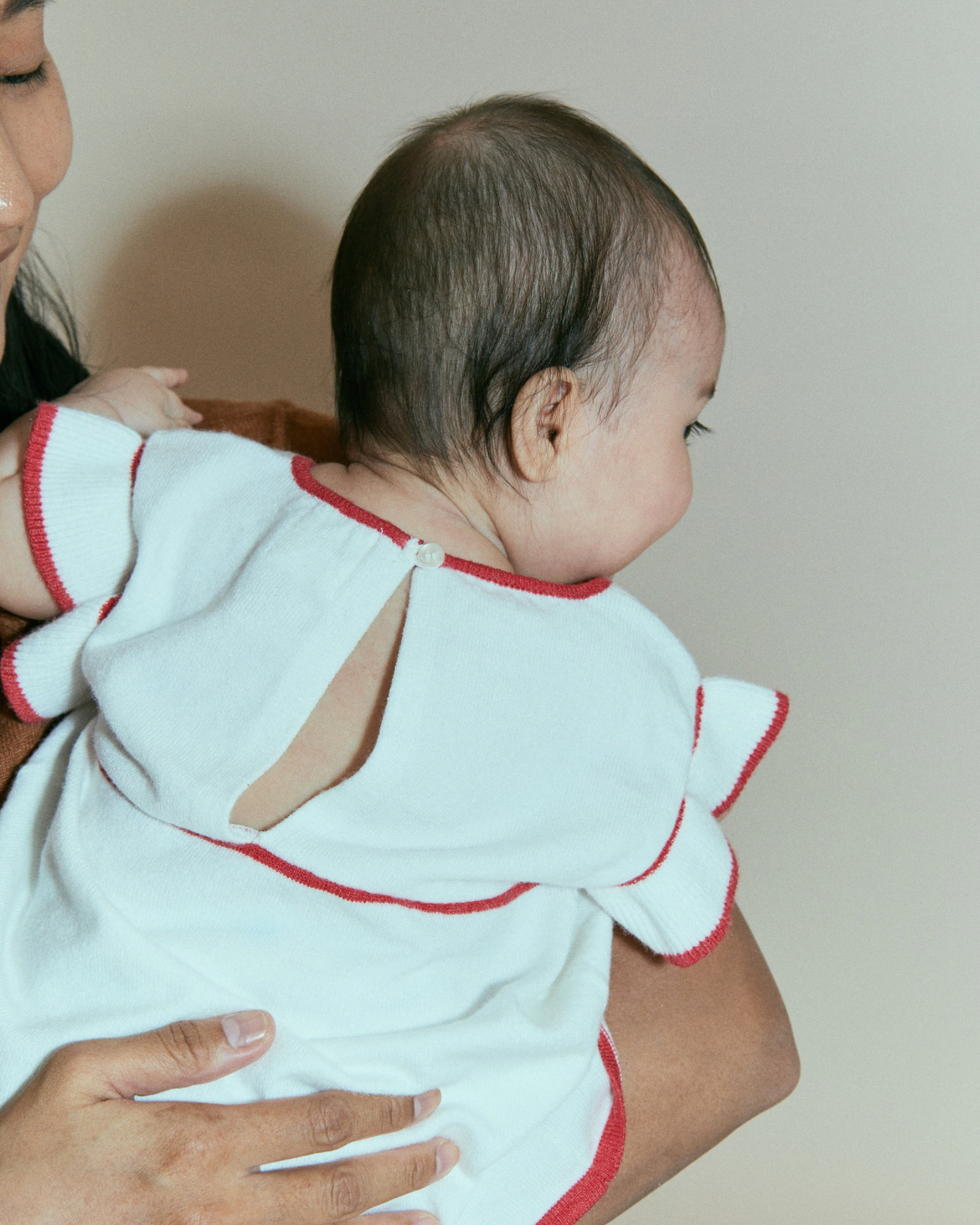 Flounce-Sleeve Dress